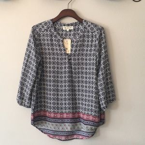 BNWT Pink Rose size L blouse